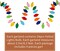 4 Pcs Felt Christmas Garland Felt Ball Christmas Light Bulb Garland Decor Xmas Rainbow Bulbs Garland for Home Christmas Tree Wall Party Decorations (Bright Color)